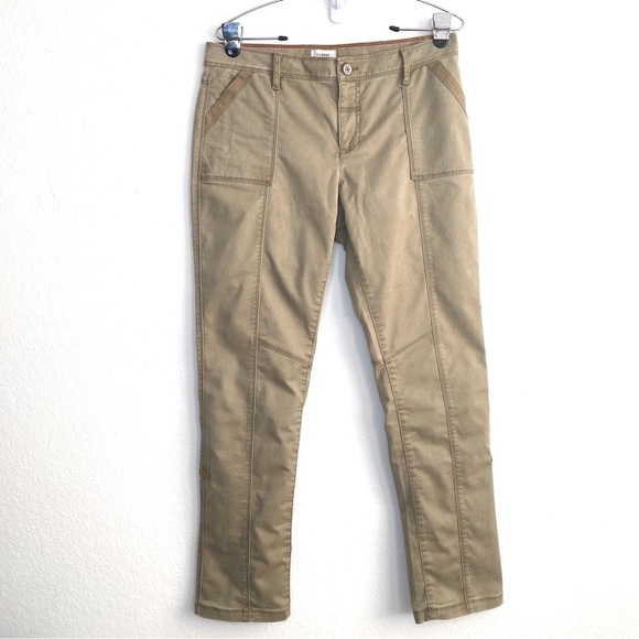 L.L. Bean Khaki Skinny Outdoor Pants Size 10 - Picture 1 of 9
